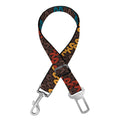 Vintage Chevron Knitted Pattern Print Dog Seat Belt