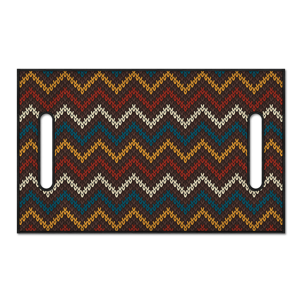 Vintage Chevron Knitted Pattern Print Golf Cart Seat Cover