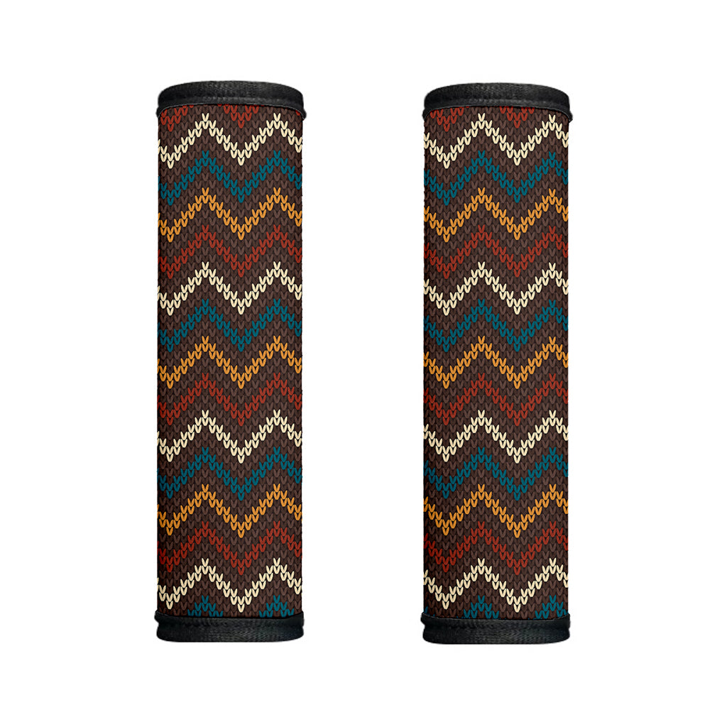 Vintage Chevron Knitted Pattern Print Handle Covers