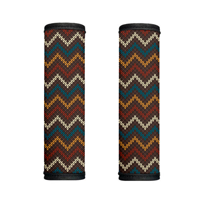 Vintage Chevron Knitted Pattern Print Handle Covers