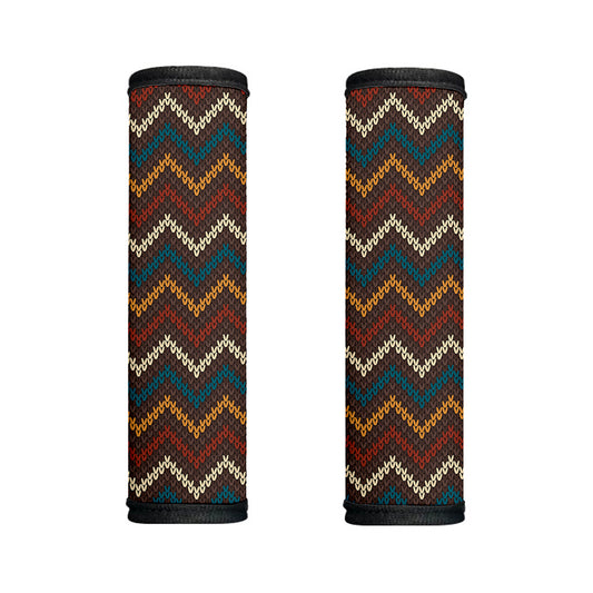 Vintage Chevron Knitted Pattern Print Handle Covers