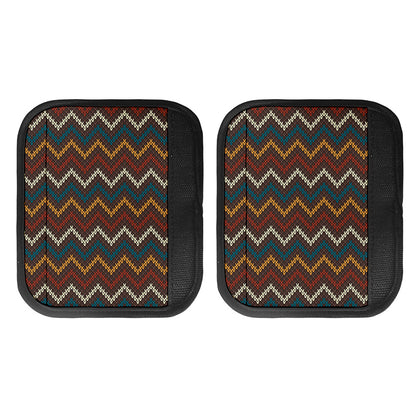 Vintage Chevron Knitted Pattern Print Handle Covers