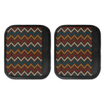 Vintage Chevron Knitted Pattern Print Handle Covers