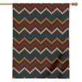 Vintage Chevron Knitted Pattern Print House Flag