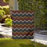 Vintage Chevron Knitted Pattern Print House Flag