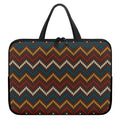 Vintage Chevron Knitted Pattern Print Laptop Sleeve With Handle