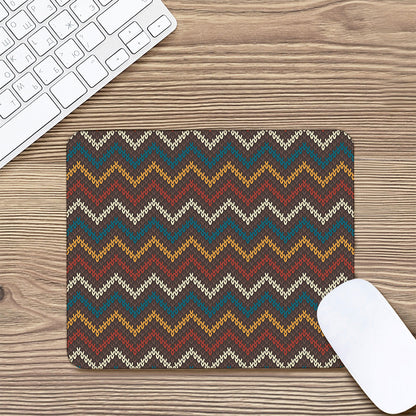 Vintage Chevron Knitted Pattern Print Mouse Pad