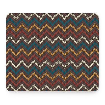 Vintage Chevron Knitted Pattern Print Mouse Pad