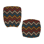 Vintage Chevron Knitted Pattern Print Office Chair Cover
