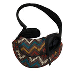 Vintage Chevron Knitted Pattern Print Pet Sling Carrier