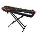 Vintage Chevron Knitted Pattern Print Piano Keyboard Cover