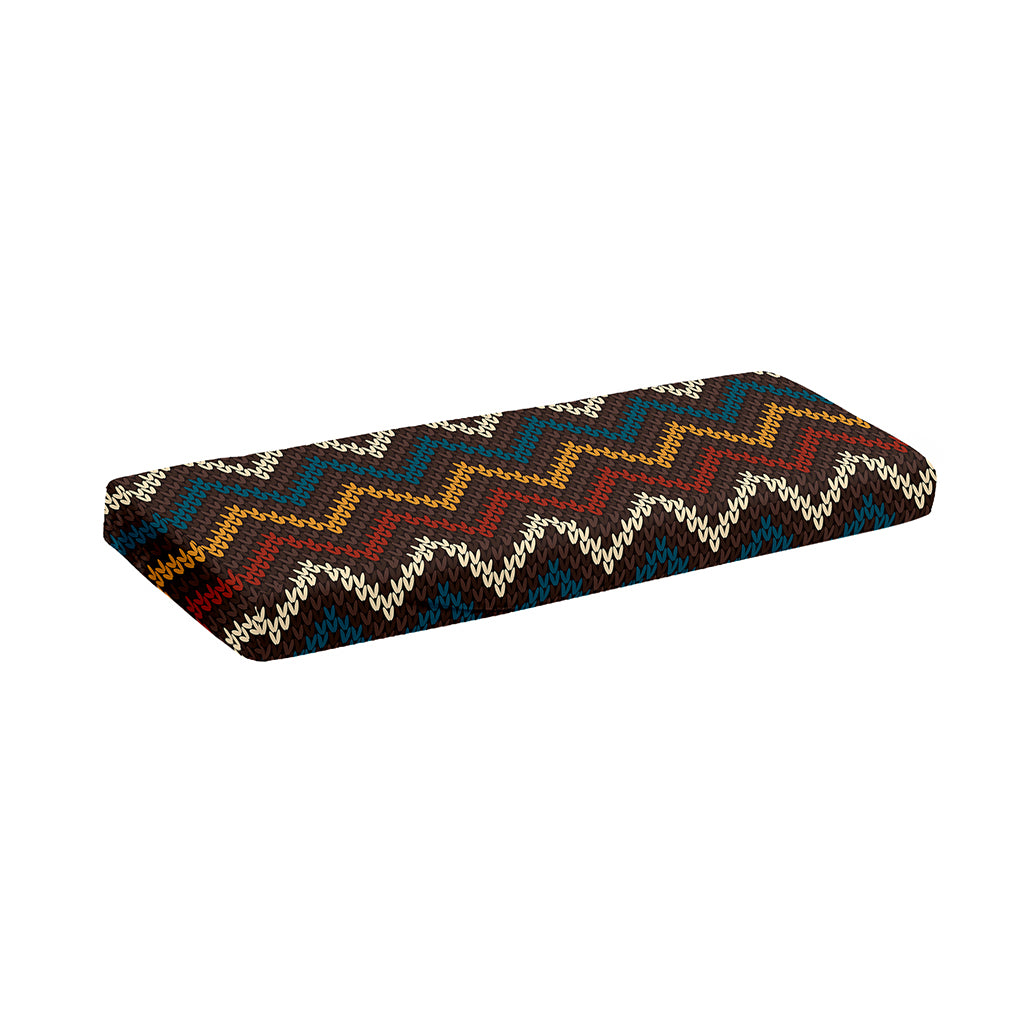 Vintage Chevron Knitted Pattern Print Piano Keyboard Cover