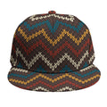 Vintage Chevron Knitted Pattern Print Snapback Cap