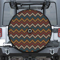 Vintage Chevron Knitted Pattern Print Tire Cover With Camera Hole