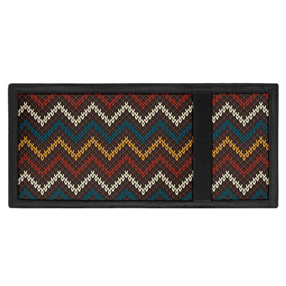 Vintage Chevron Knitted Pattern Print Trifold Wallet