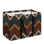 Vintage Chevron Knitted Pattern Print Utility Tote Bag