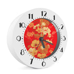 Vintage Chinese Flower Print Alarm Clock