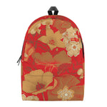 Vintage Chinese Flower Print Backpack