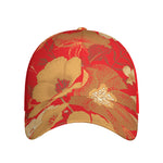 Vintage Chinese Flower Print Baseball Cap