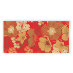 Vintage Chinese Flower Print Beach Towel