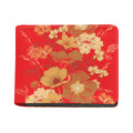 Vintage Chinese Flower Print Bifold Wallet