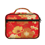 Vintage Chinese Flower Print Briefcase Bible Bag