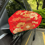 Vintage Chinese Flower Print Car Side Mirror Covers
