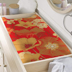 Vintage Chinese Flower Print Changing Pad Cover