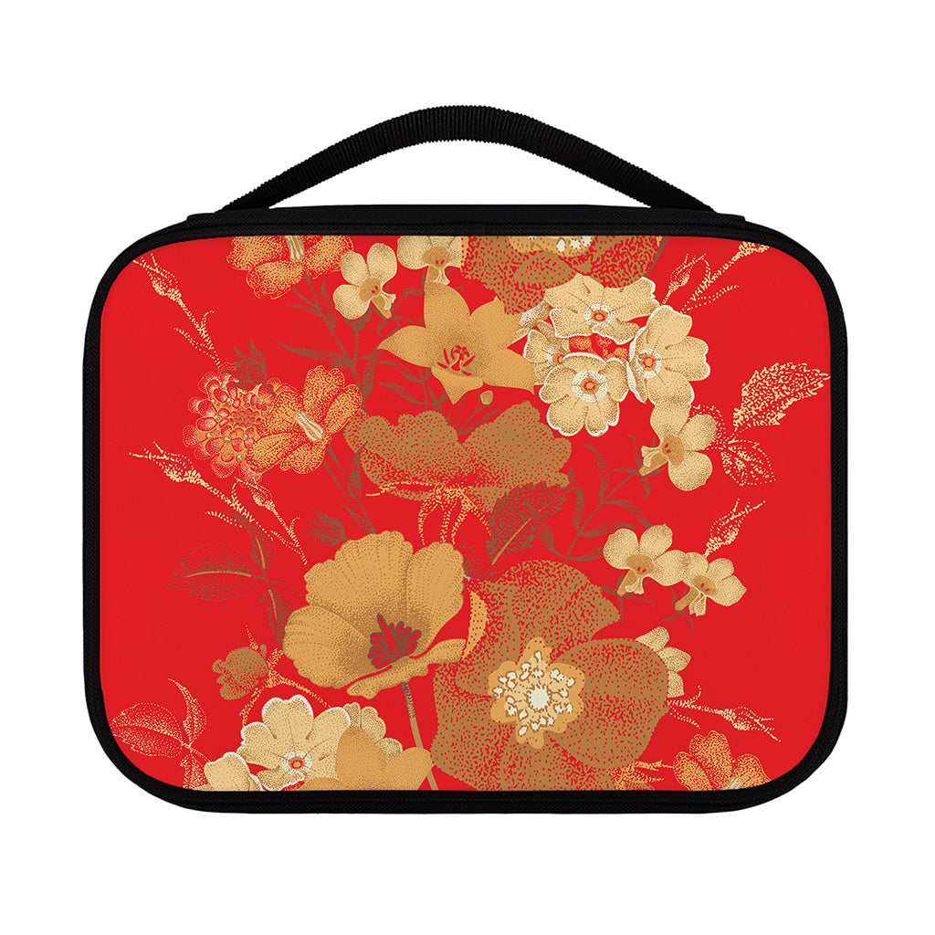 Vintage Chinese Flower Print Classic Bible Case