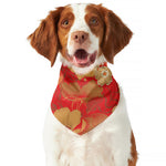Vintage Chinese Flower Print Dog Bandana