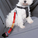 Vintage Chinese Flower Print Dog Seat Belt