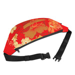 Vintage Chinese Flower Print Fanny Pack