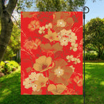 Vintage Chinese Flower Print Garden Flag