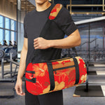 Vintage Chinese Flower Print Gym Bag