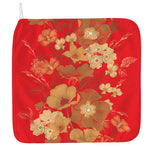 Vintage Chinese Flower Print Hand Towel