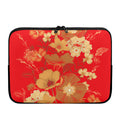 Vintage Chinese Flower Print Laptop Sleeve