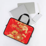 Vintage Chinese Flower Print Laptop Sleeve With Handle
