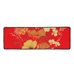Vintage Chinese Flower Print Long Kitchen Mat