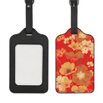 Vintage Chinese Flower Print Luggage Tag