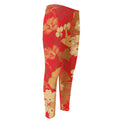 Vintage Chinese Flower Print Men's Compression Pants