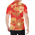 Vintage Chinese Flower Print Men's Shirt