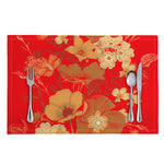 Vintage Chinese Flower Print Placemat