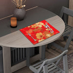 Vintage Chinese Flower Print Placemat