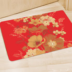 Vintage Chinese Flower Print Polyester Doormat
