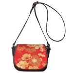 Vintage Chinese Flower Print Saddle Bag