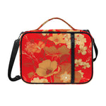 Vintage Chinese Flower Print Shoulder Strap Bible Bag