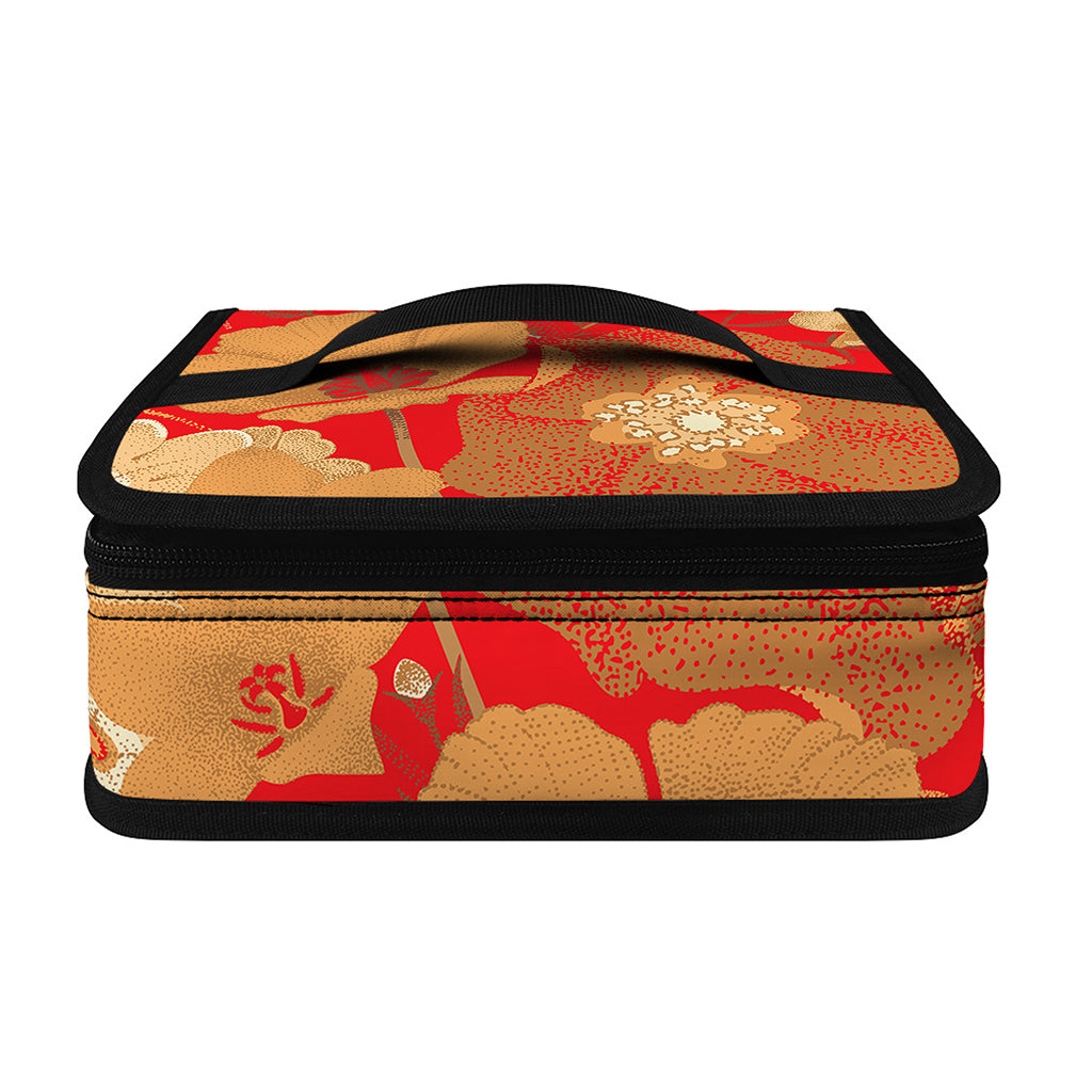 Vintage Chinese Flower Print Small Lunch Bag
