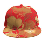 Vintage Chinese Flower Print Snapback Cap