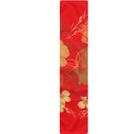 Vintage Chinese Flower Print Table Runner