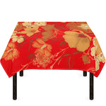 Vintage Chinese Flower Print Tablecloth
